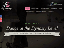 Tablet Screenshot of dynastydanceclubs.com